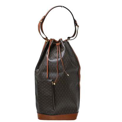 Saint Laurent Vintage Classic Monogram Drawstring Bucket Canvas Product Image