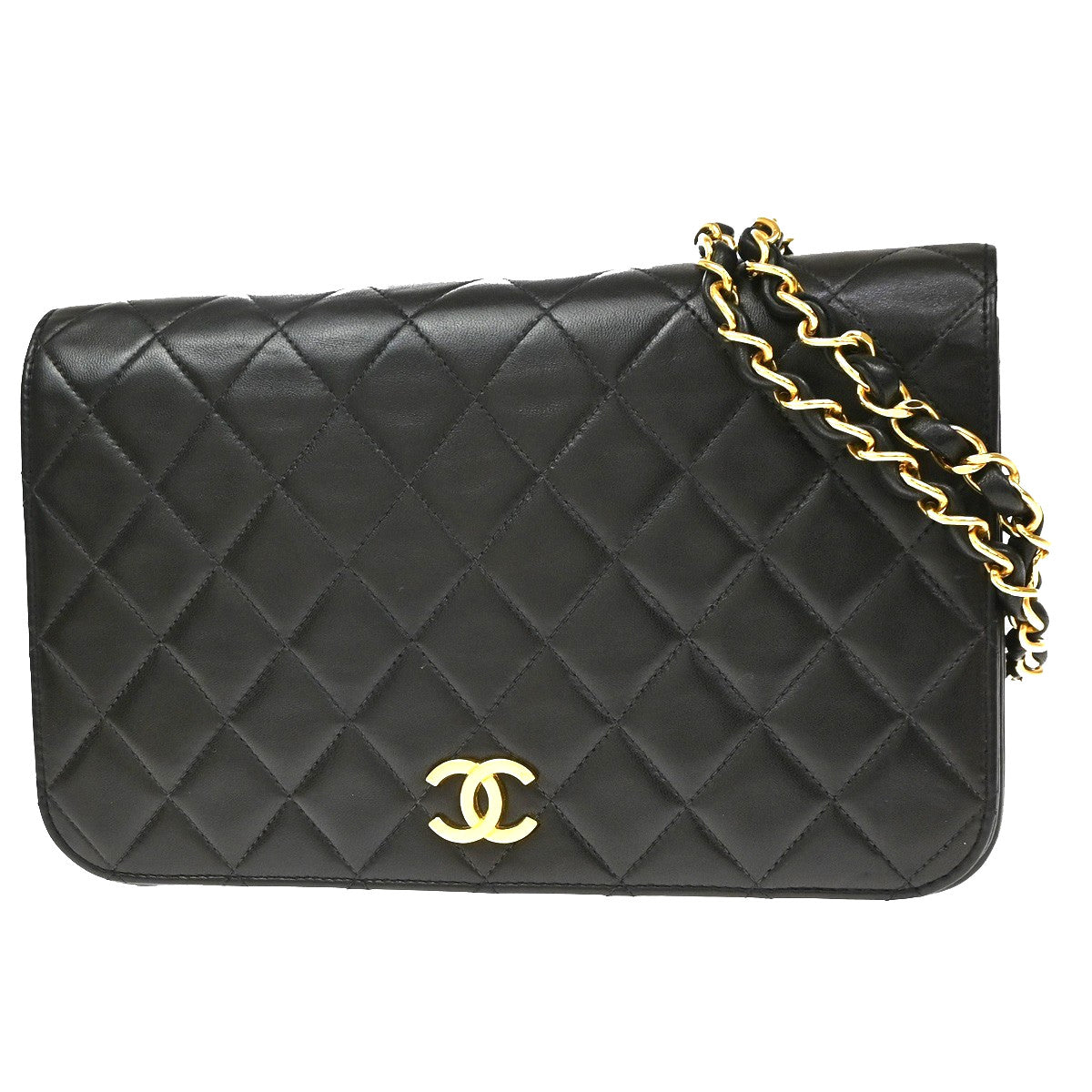 Chanel CC Full Flap Wallet on Chain Quilted Caviar Product Image