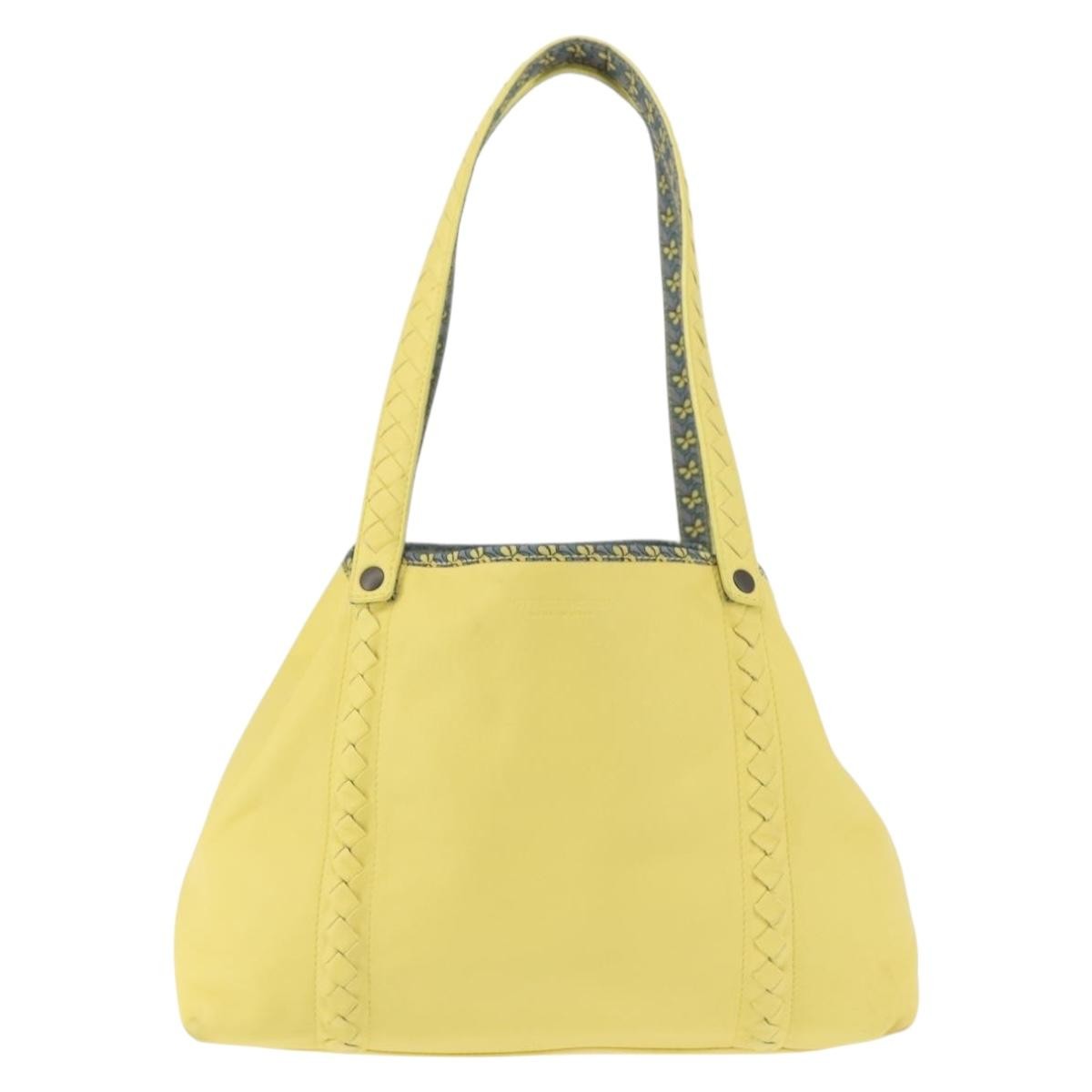 Bottega Veneta A-Shape Tote Leather with Intrecciato Detail Large