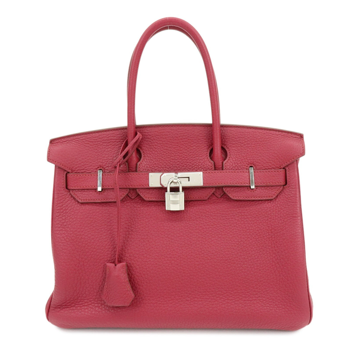 Hermes Birkin Pink Clemence with Palladium Hardware 30