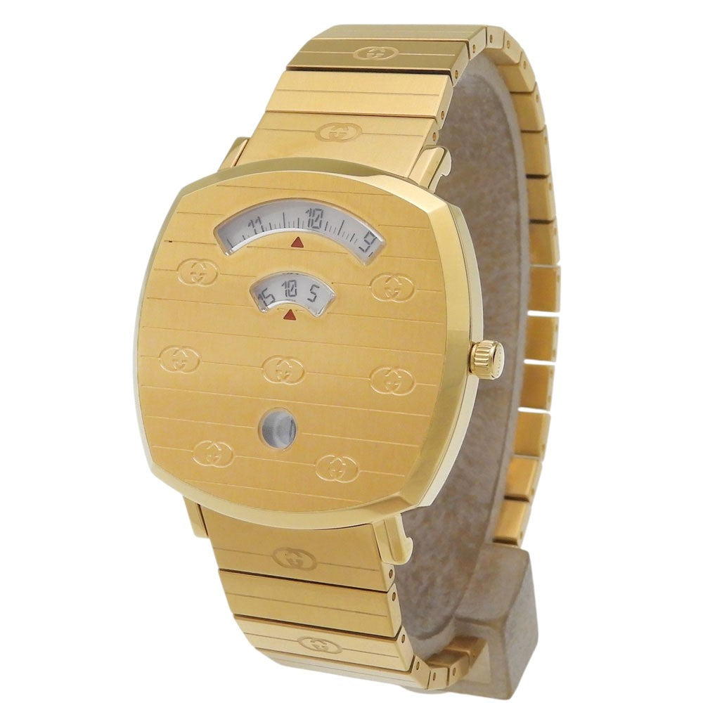 Gucci Grip Date Quartz PVD Stainless Steel 38
