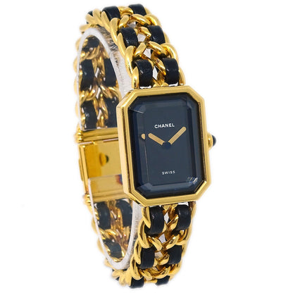 Chanel Premiere Rock Quartz Plated Metal and Leather 20