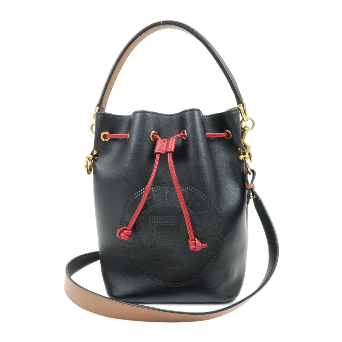 Fendi Mon Tresor Bucket Perforated Leather Small