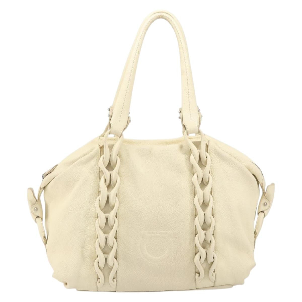Salvatore Ferragamo Gancini Tote Leather Product Image