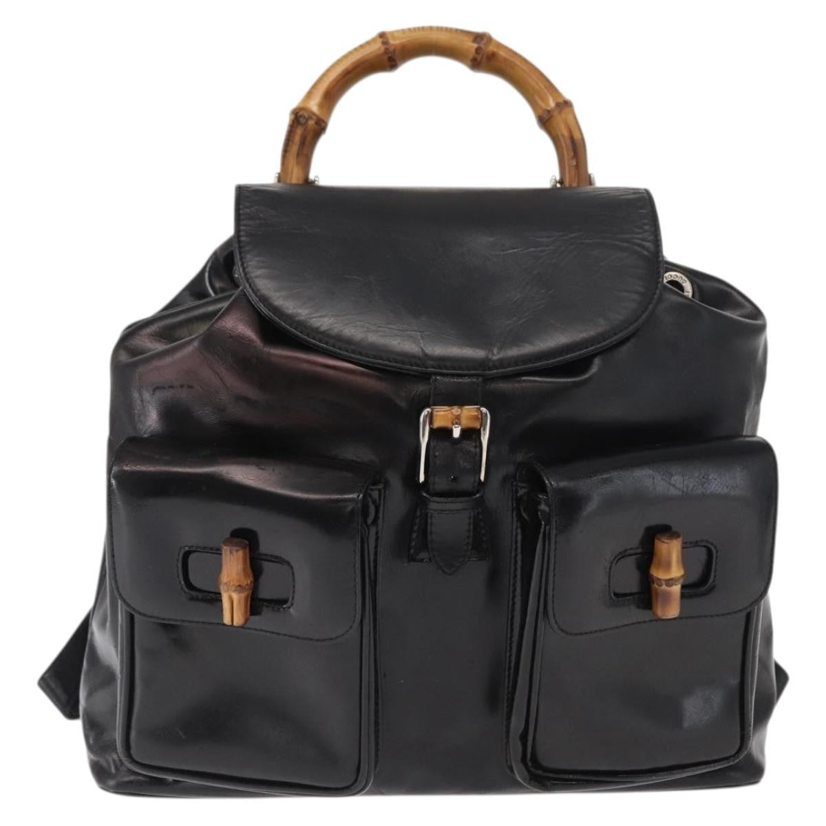 Gucci Vintage Bamboo Leather Medium