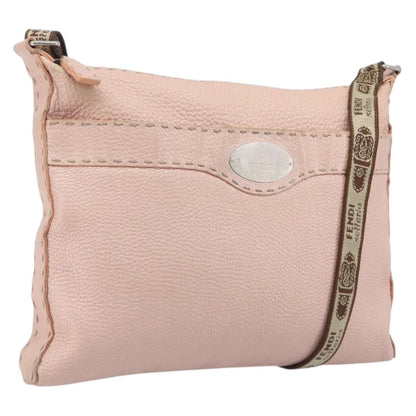Fendi Vintage Selleria Zip Messenger Leather Large
