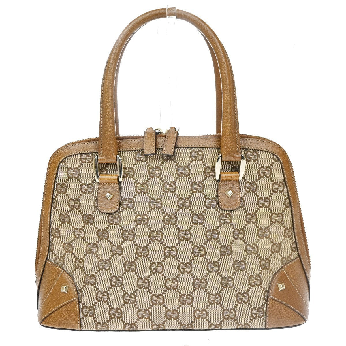 Gucci Vintage Boston Bag Monogram Canvas size no available