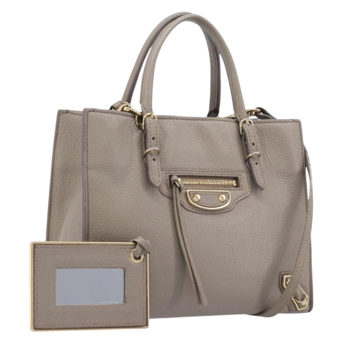 Balenciaga Papier A4 Zip Around Classic Studs Leather Mini