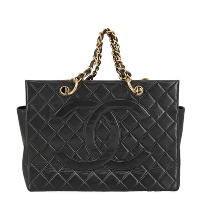 Chanel Vintage Grand Shopping Tote Quilted Lambskin Product Image