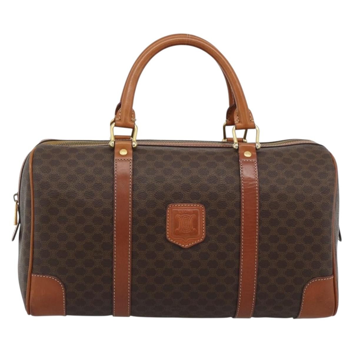 Celine Vintage Macadam Boston Canvas and Leather Product Image