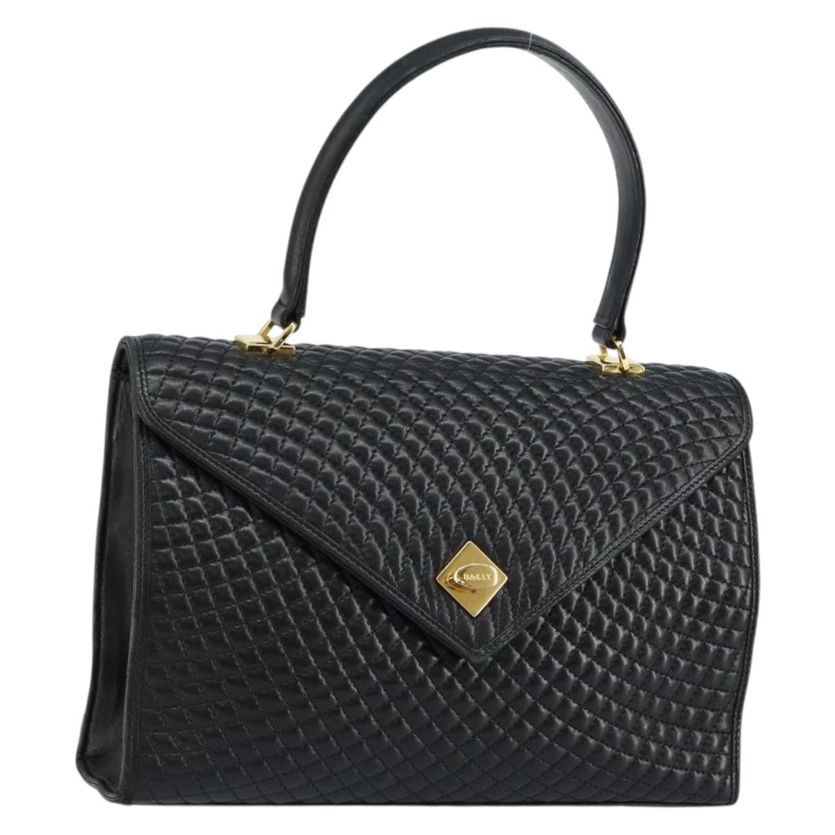 Bally Vintage Flap Handbag Quilted Leather Product Image