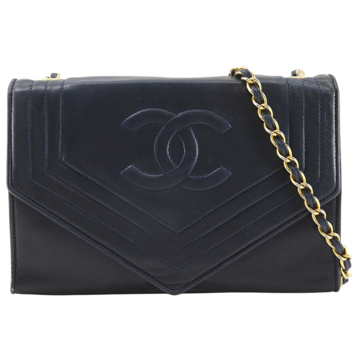Chanel Vintage CC Envelope Chain Flap Lambskin Small
