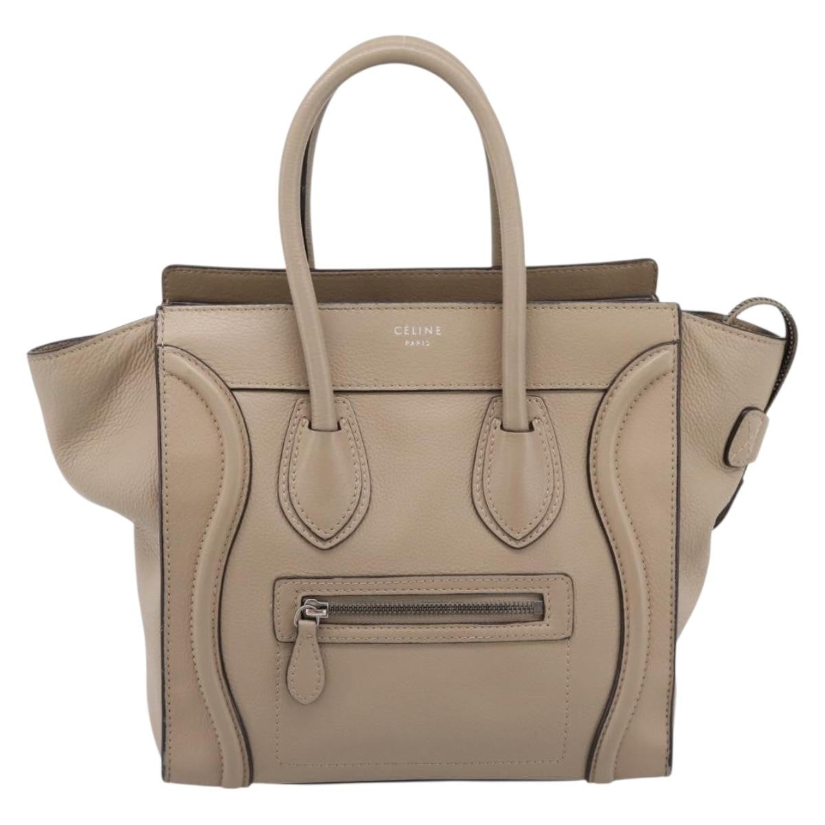 Celine Luggage Grainy Leather Micro