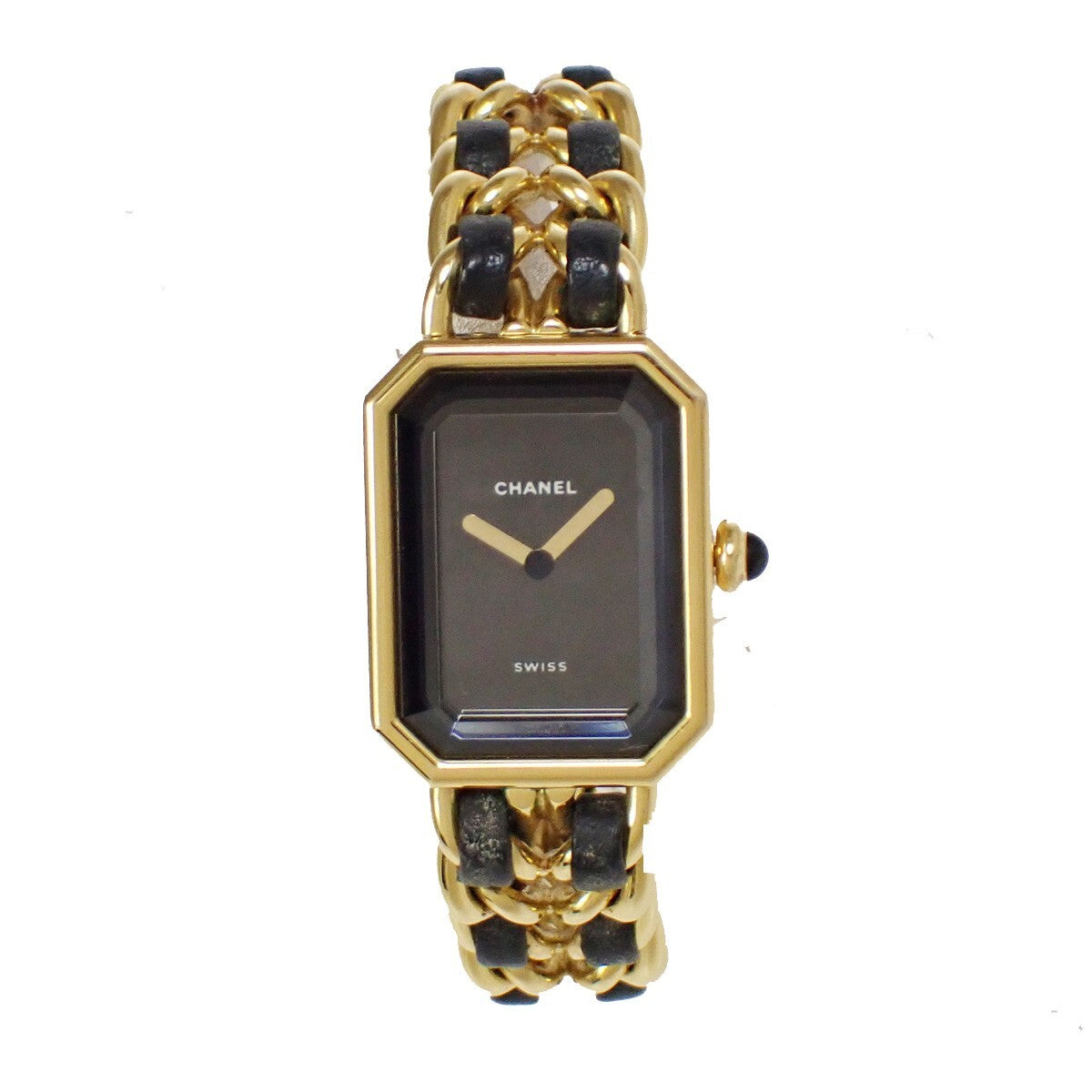 Chanel Premiere Rock Quartz Plated Metal and Leather 20