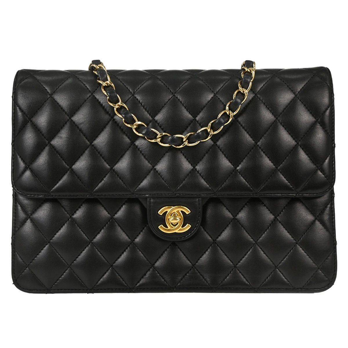 Chanel Turnlock Flap Grosgrain East West