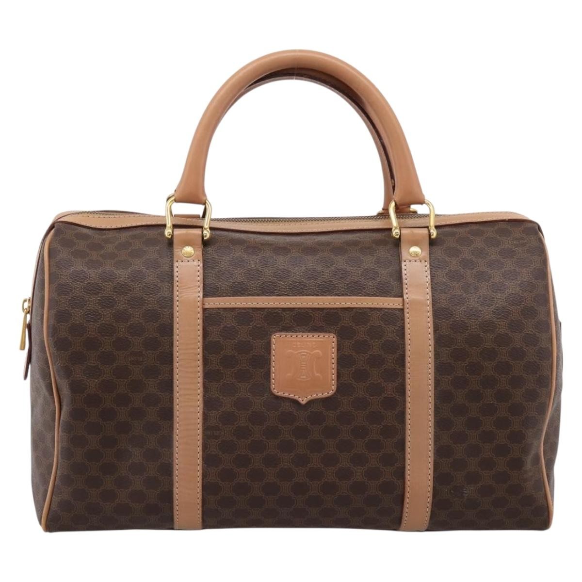 Celine Vintage Macadam Boston Canvas and Leather Product Image
