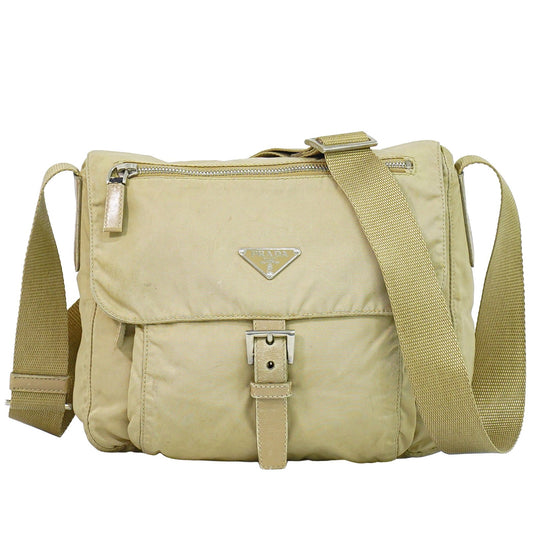 Prada Buckle Messenger Tessuto Small