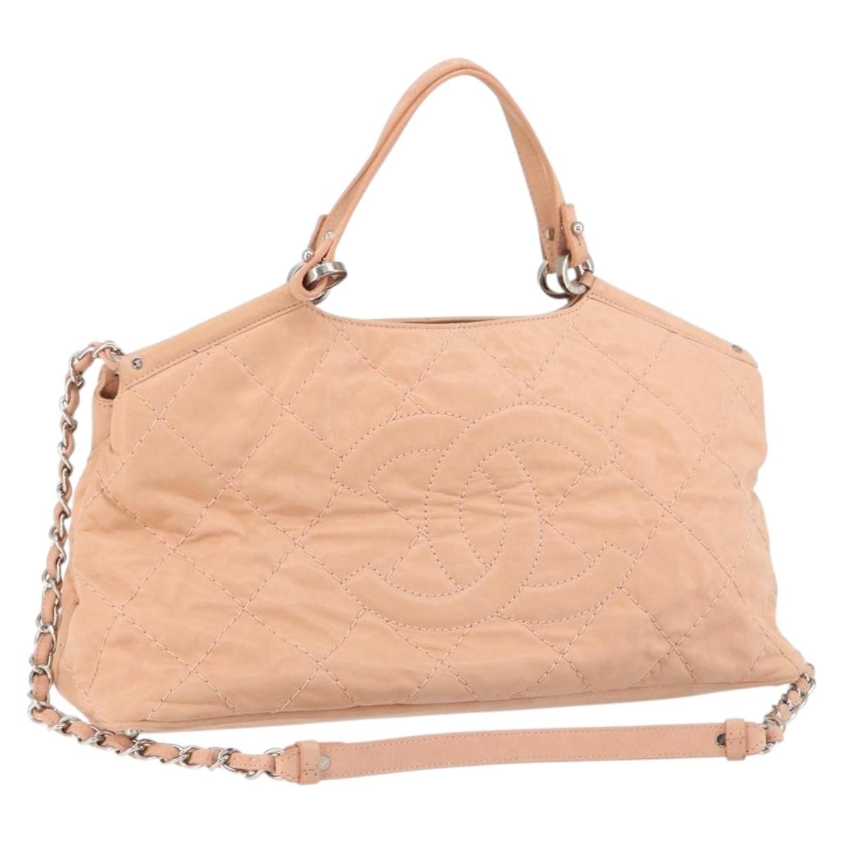 Chanel CC Sea Hit Tote Quilted Iridescent Calfskin Large