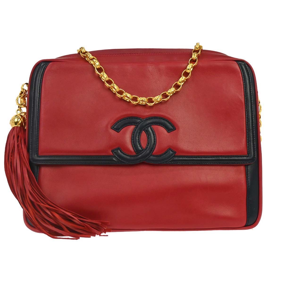 Chanel Vintage Camera Tassel Lambskin Medium