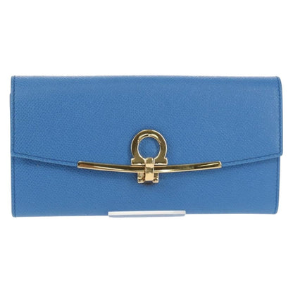 Salvatore Ferragamo Gancini Flap Continental Wallet Leather Long