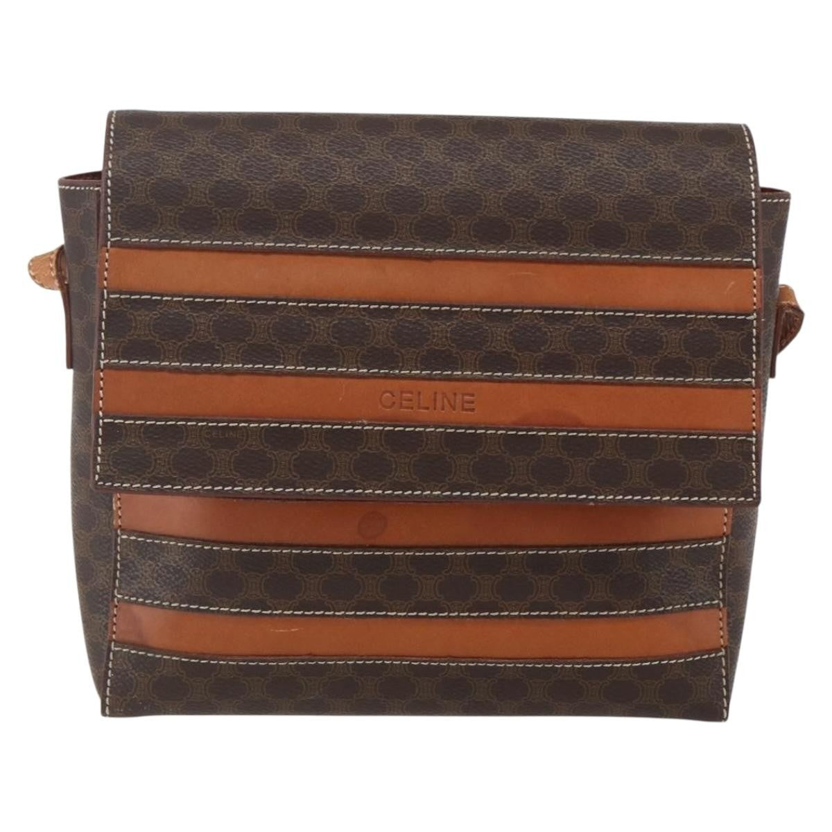 Celine Vintage Macadam Canvas and Leather Product Image