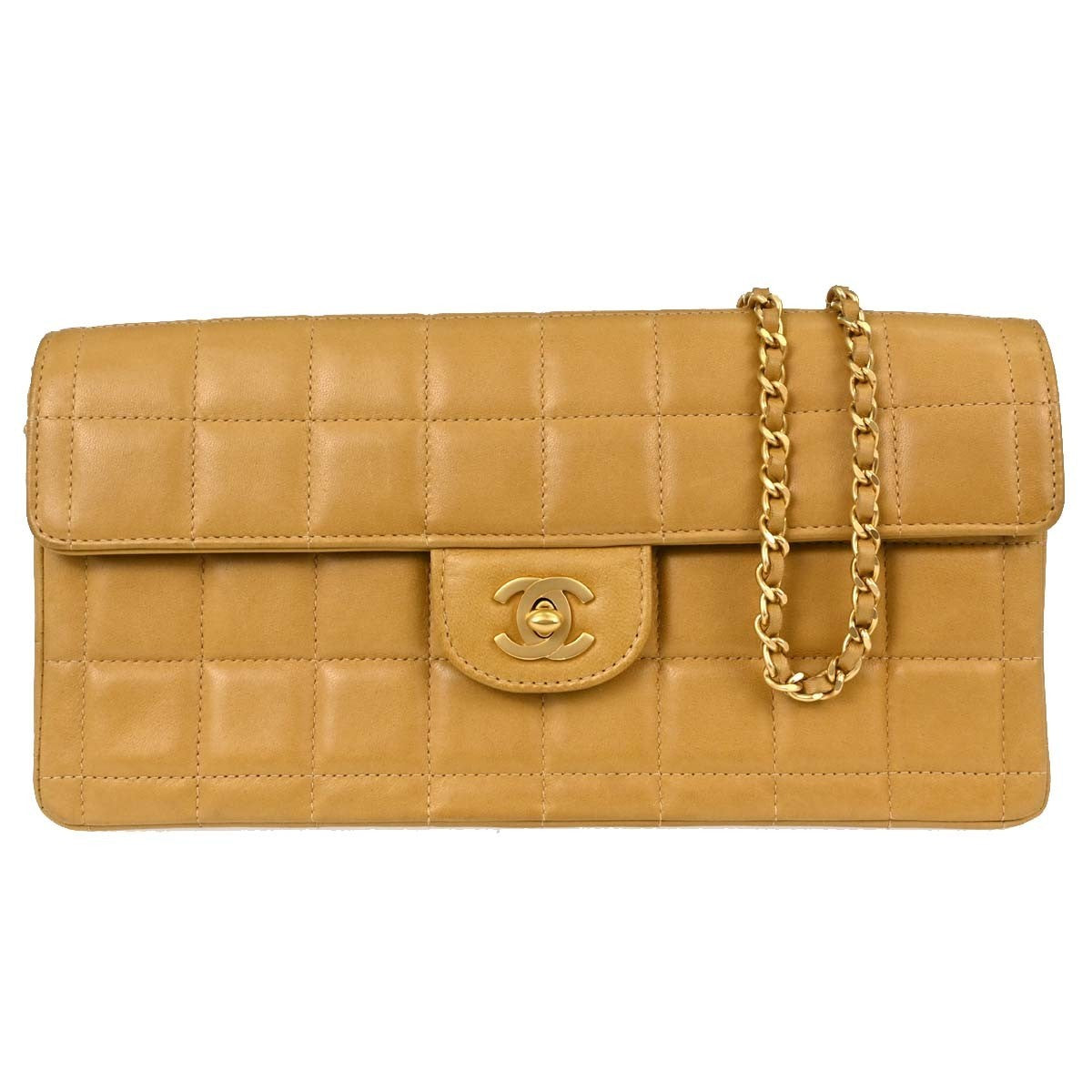 Chanel Chocolate Bar Flap Quilted Lambskin East West