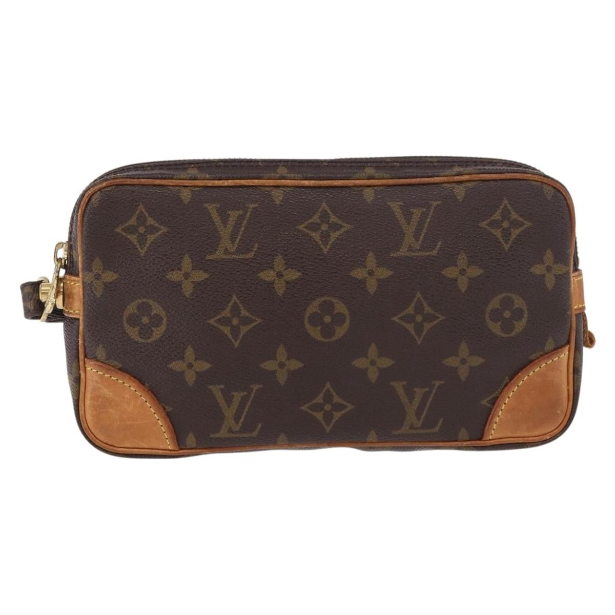 Louis Vuitton Marly Dragonne Clutch Monogram Canvas PM