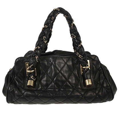 Chanel Lady Braid Bowler Quilted Distressed Calfskin Large