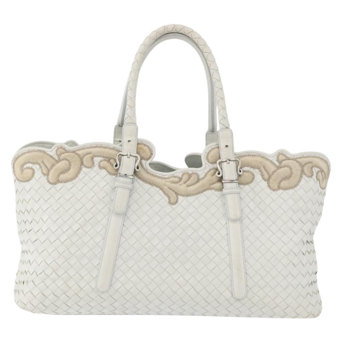 Bottega Veneta Belted Cabas Tote Intrecciato Nappa with Stitched Detail Large