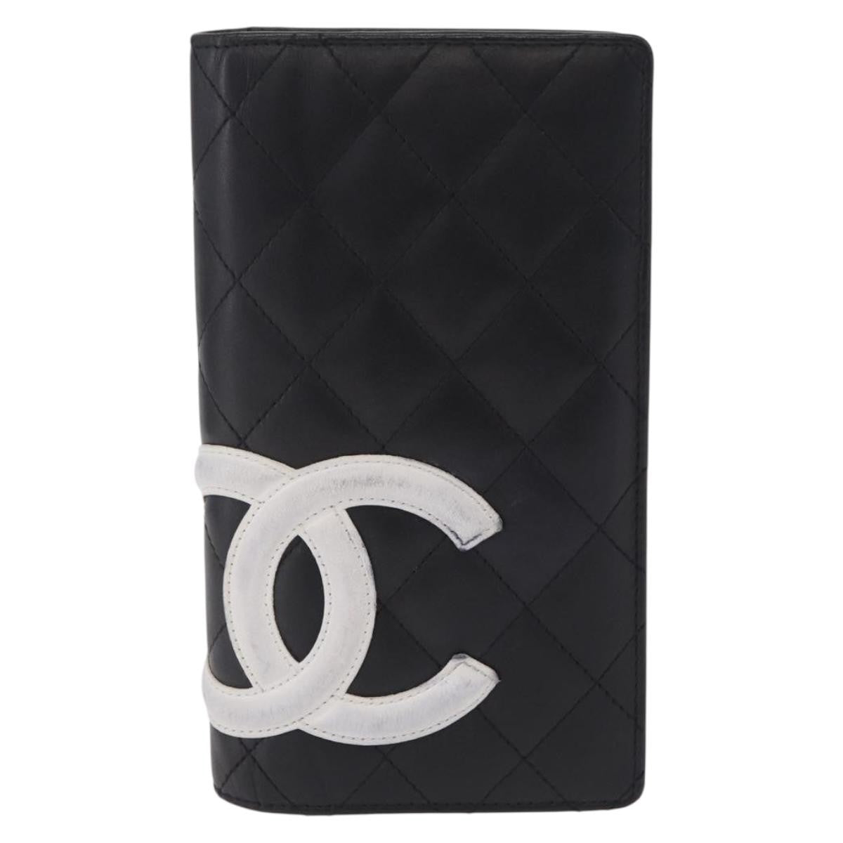 Chanel Cambon Bifold Quilted Calfskin Long