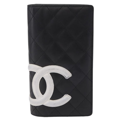 Chanel Cambon Bifold Quilted Calfskin Long
