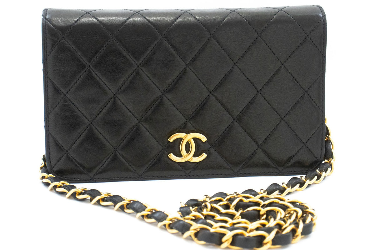 Chanel Vintage Full Flap Quilted Lambskin Mini