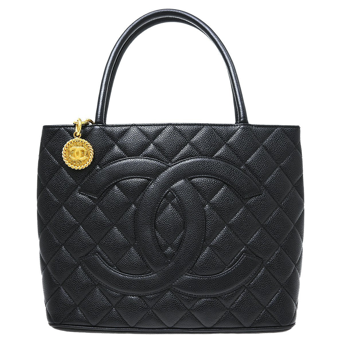Chanel Medallion Tote Quilted Caviar Product Image