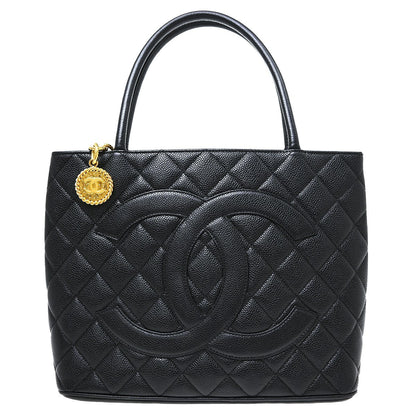Chanel Medallion Tote Quilted Caviar Product Image