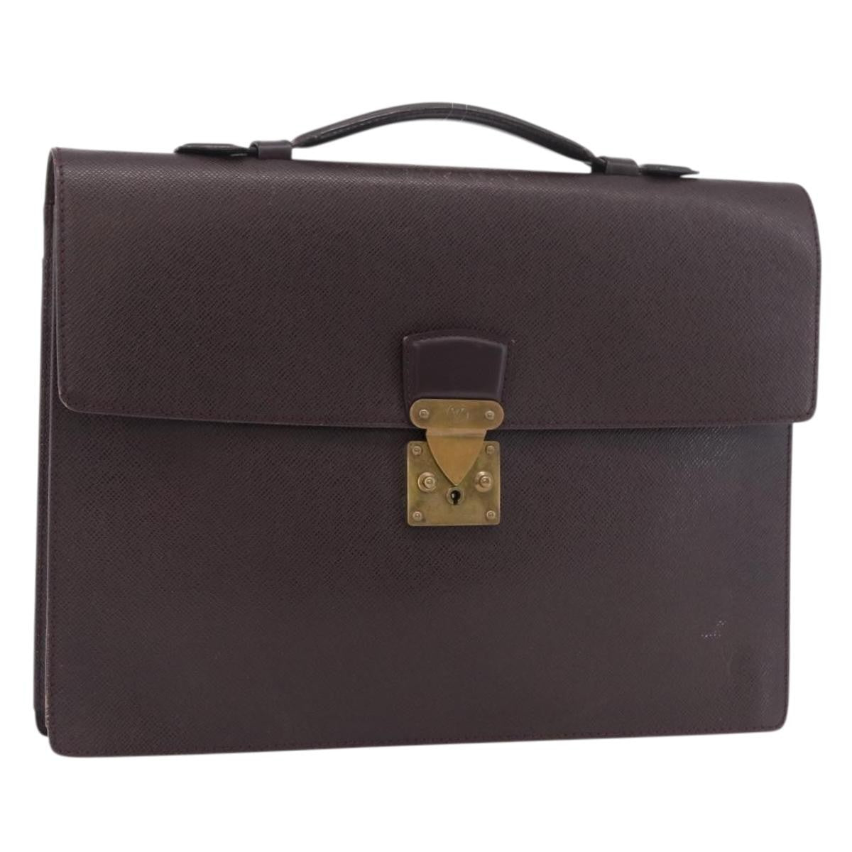 Louis Vuitton Serviette Kourad Briefcase Taiga Leather Product Image