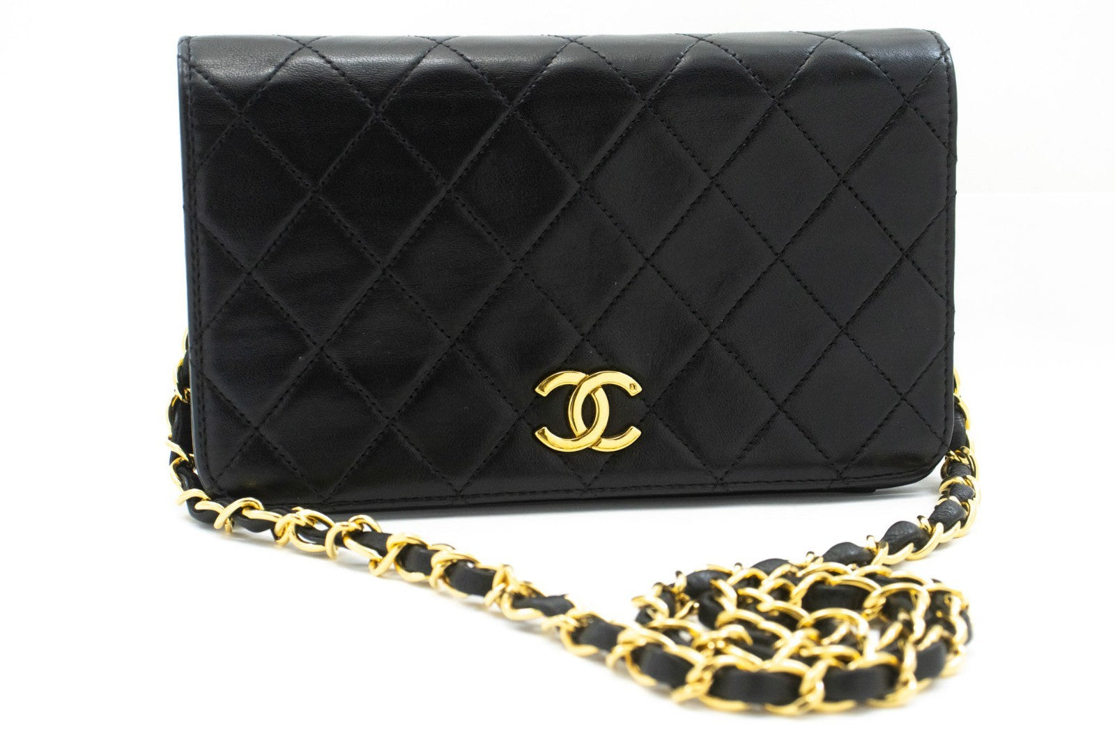 Chanel Vintage Full Flap Quilted Lambskin Mini