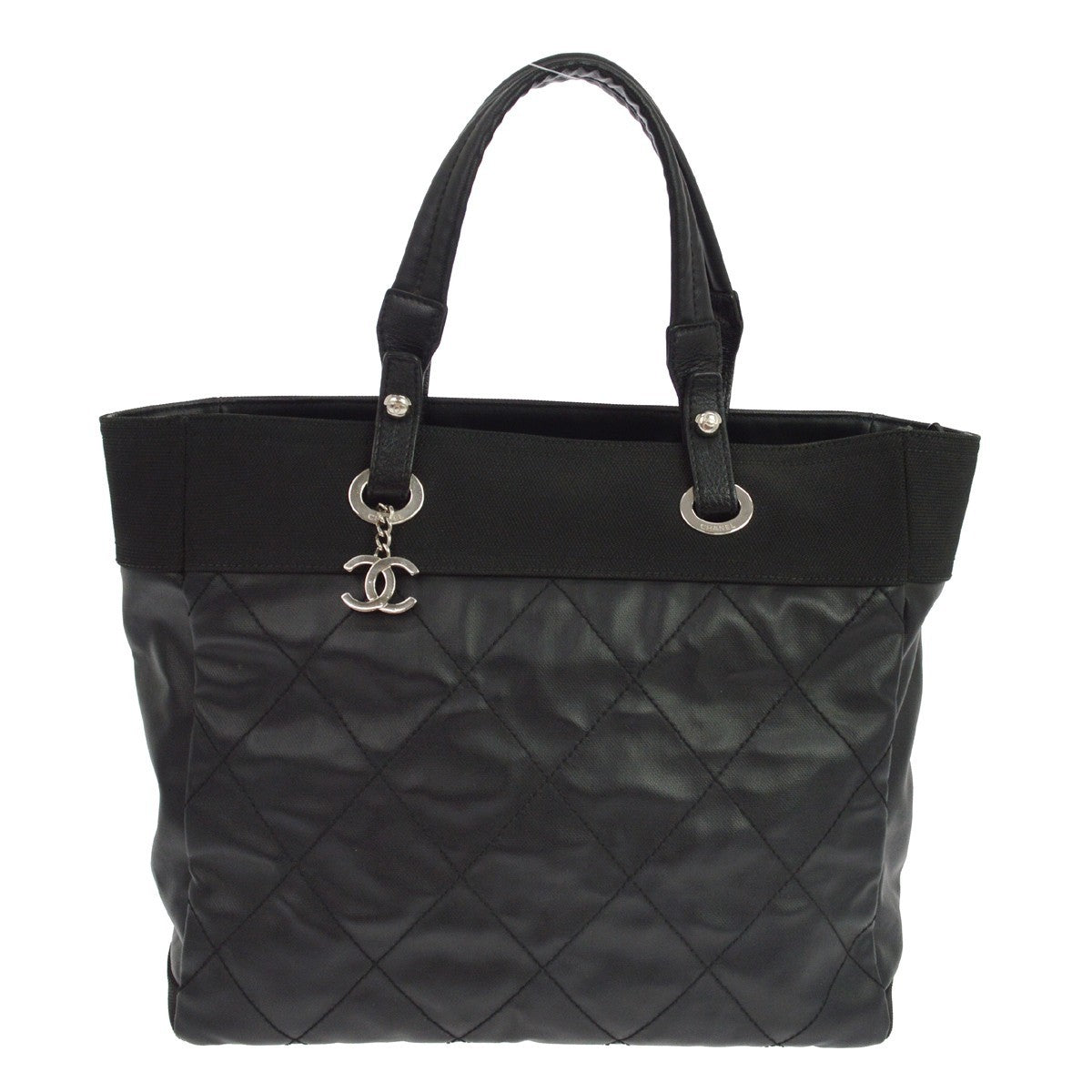 Chanel Biarritz Quilted Coated Canvas Small