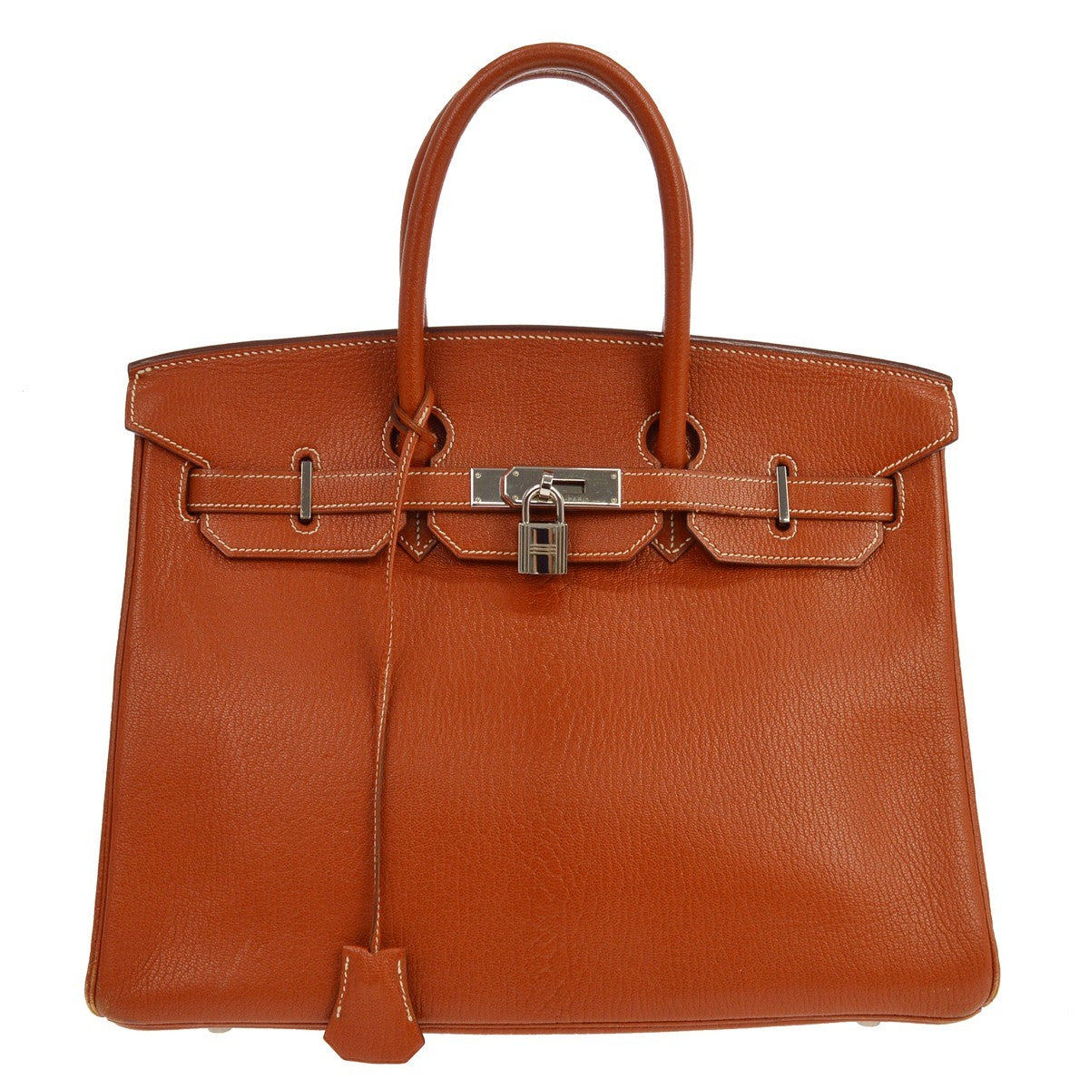 Hermes Birkin Brown Chevre de Coromandel with Gold Hardware 35