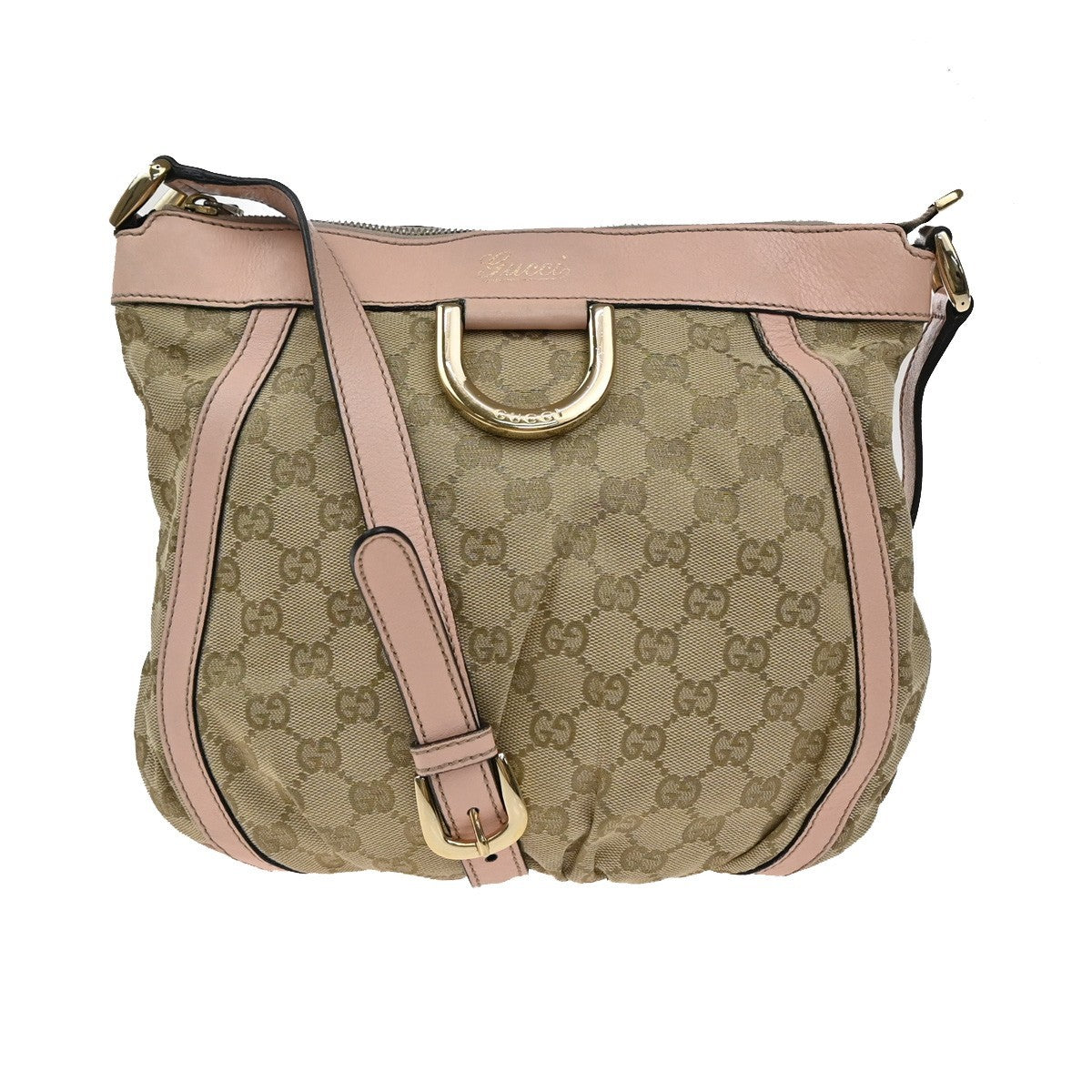 Gucci D-Ring Shoulder Bag (Outlet) GG Canvas Large