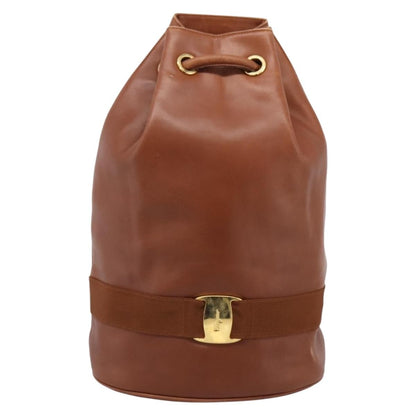 Salvatore Ferragamo Vara Bucket Leather Mini