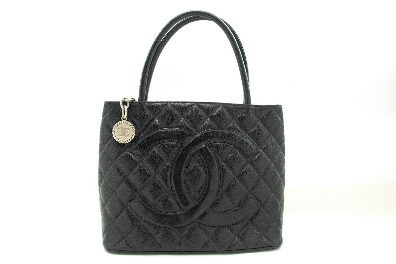 Chanel Medallion Tote Quilted Caviar Product Image