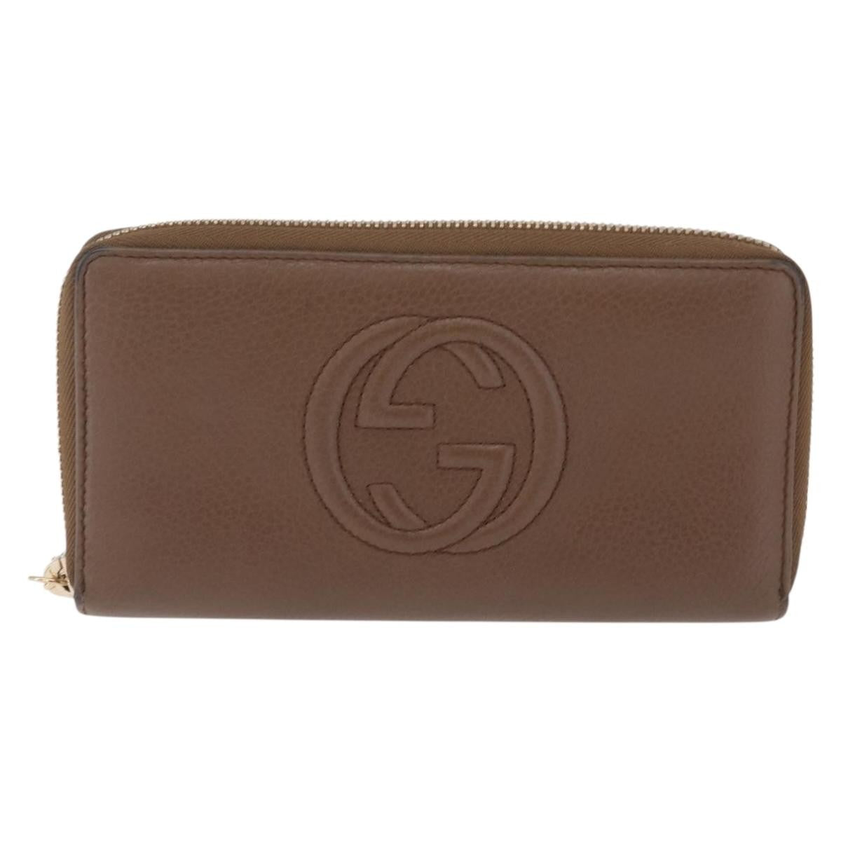 Gucci Soho Double Zip Around Leather Long
