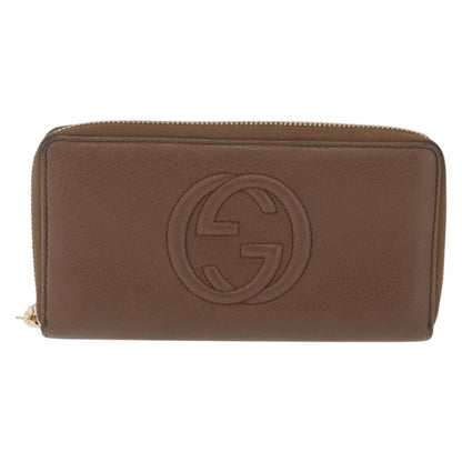 Gucci Soho Double Zip Around Leather Long