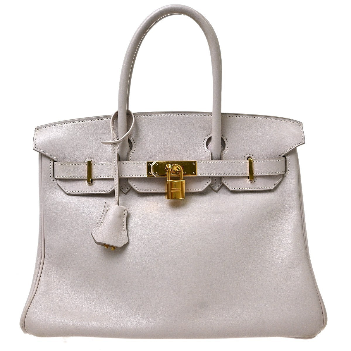 Hermes Birkin Glycine Swift with Gold Hardware 30