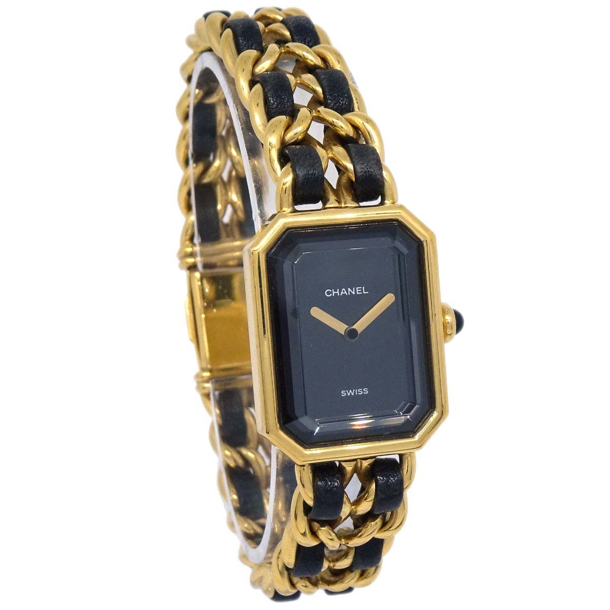 Chanel Premiere Rock Quartz Plated Metal and Leather 20