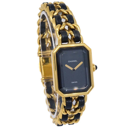 Chanel Premiere Rock Quartz Plated Metal and Leather 20