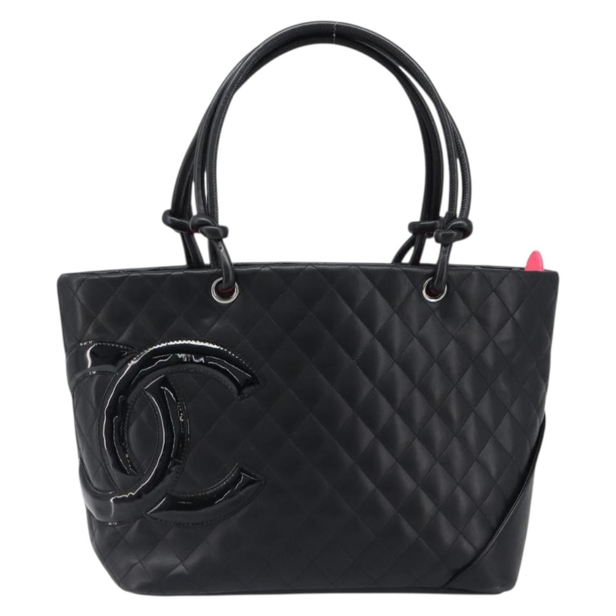 Chanel Cambon Tote Quilted Leather Large
