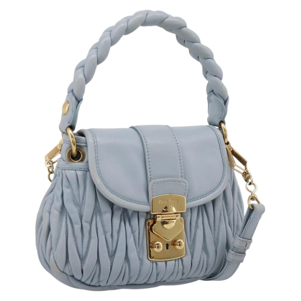 Miu Miu Coffer Hobo Matelasse Leather Large