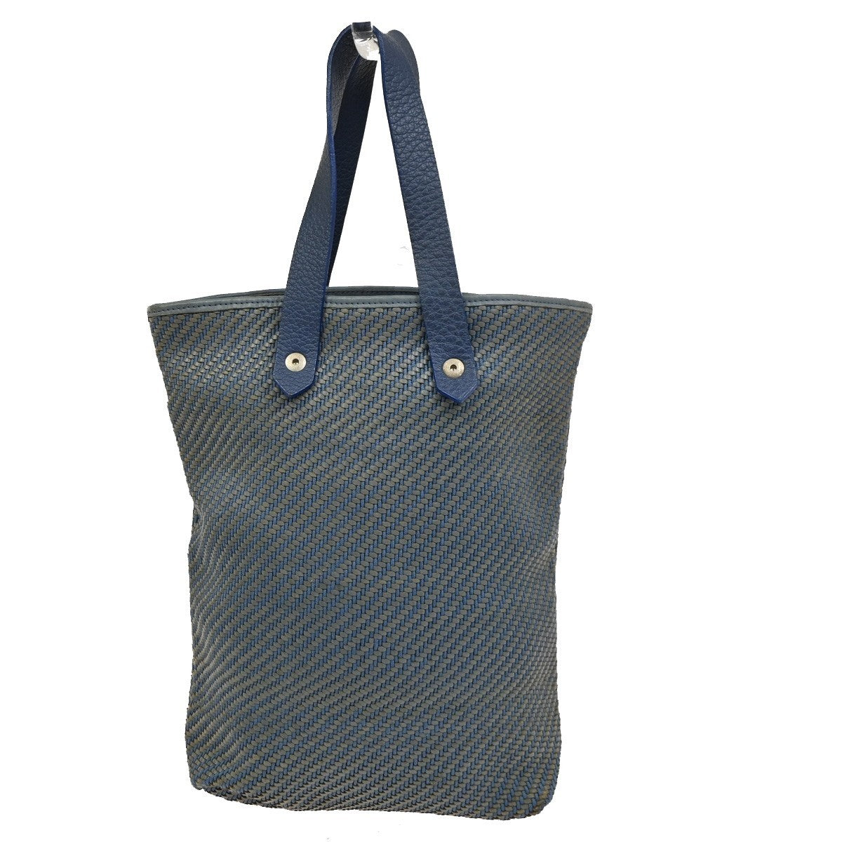 Hermes Ahmedabad Woven Leather and Canvas GM