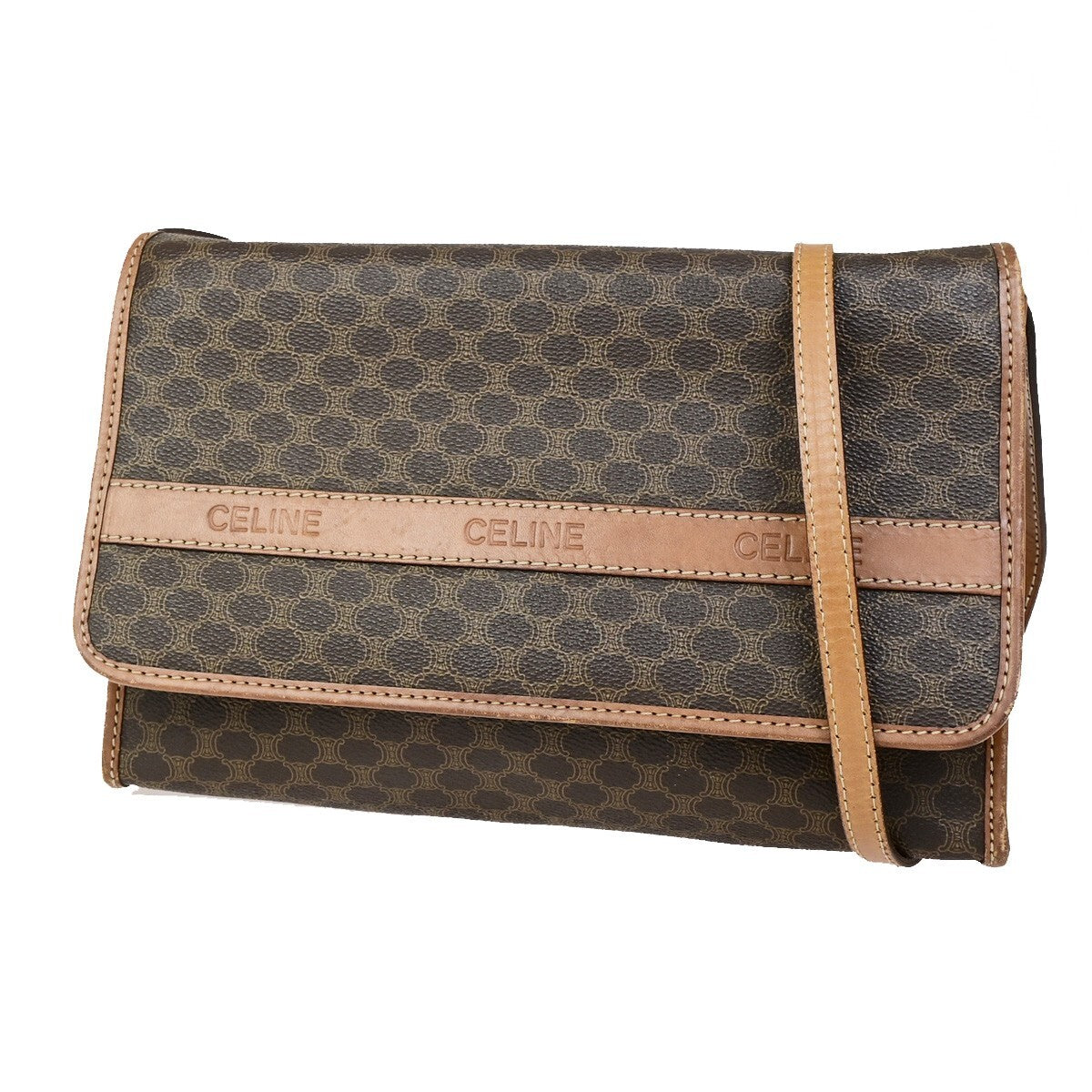 Celine Vintage Macadam Canvas and Leather Product Image